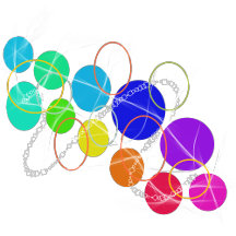 track of colorful circle