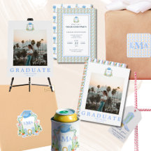 Preppy Southern Cowgirl Monogram Graduation