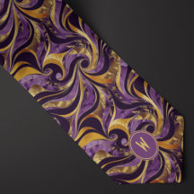 Abstract Gold Neckties
