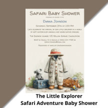 The Little Explorer   Safari Adventure Baby Shower