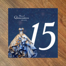 Elegant Blue Sparkling Quinceañera Supplies & Gift