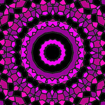 Purple, Pink and Black Kaleidoscope Pattern
