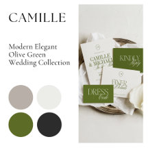 Camille • Olive Green Wedding Collection