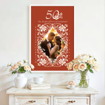 Anniversary Gifts & Favors Dark Orange & Brick Red