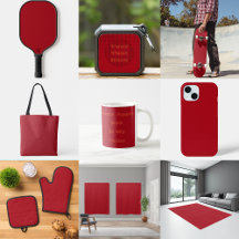 Candy Apple Red Autumn Fall Season Solid Color