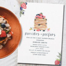 Pancakes & Pacifiers Baby Shower Brunch