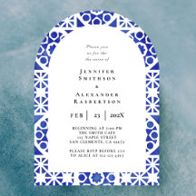 Blue Tile Mediterranean Wedding 