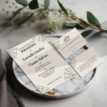 Spiderwebs Goth Wedding Collection