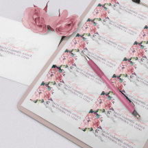 Vintage Floral and Marble