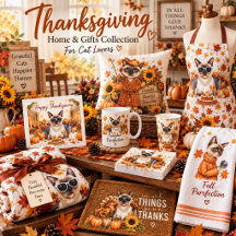 Thanksgiving for cat lovers Autumn themed 