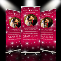 EO 52nd Star Ruby Wedding Anniversary