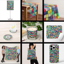 Colorful Mosaic Pattern Home Accents Collection