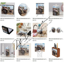 Gifts with old and abandoned car #3 design