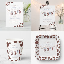 Cowboy Rodeo Western baby shower