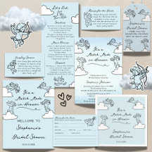 Match Made In Heaven Whimsical Hand Drawn Cupids