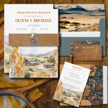 Western Ranch Cowboy Wedding Suite Collection