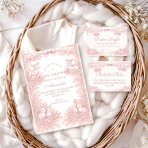 Woodland Toile Baby Shower