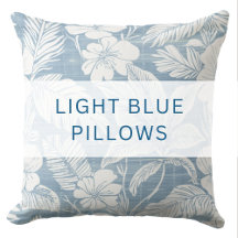 LIGHT BLUE THROW PILLOWS COLLECTION