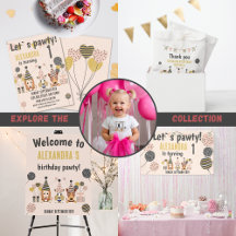 Let`s pawty! Dogs with balloons Birthday