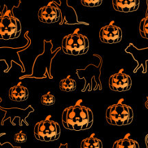 Cats and Pumpkins Halloween Party Set