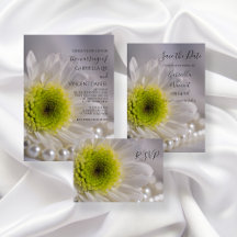 White Daisy and Pearls Wedding
