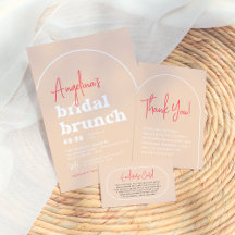 Groovy Hippie Modern Arch Bridal Brunch