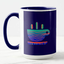 Blue Gradient Coffee Break Home Collection