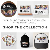 World's Best Grandpa Est Year 3 Photo Gifts 