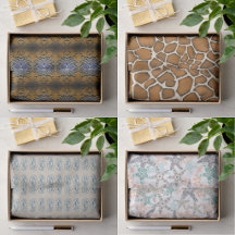 Gift Giving Tissue Paper In Animal Themed Designs 