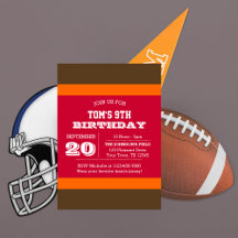 Red Pewter & Orange Football Team