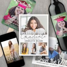 Photos & Simple Typography Graduation Celebration