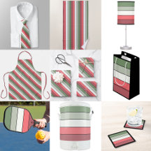 Christmas Red White Green Color On Textured Paper