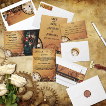 Romantic Vintage Steampunk Victorian Wedding