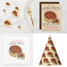 Deep Dish Pizza Birthday Party Collection