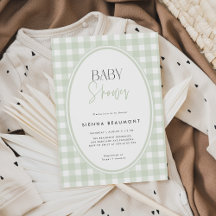 Gingham Baby Shower