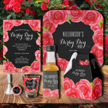 RED ROSES ON BLACK DERBY COLLECTION
