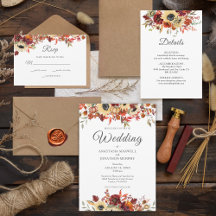 Elegant Fall Floral wedding