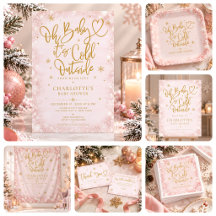 Oh Baby It's Cold Outside | Pink Snowflake Shower