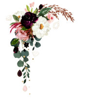 Burgundy wedding gift stickers