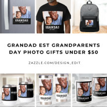 Grandad Est Grandparents Day Photo Gifts Under $50