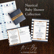 It's a Boy Nautical Baby Shower Collection