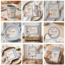 Colorful Stiped Fun Birthday