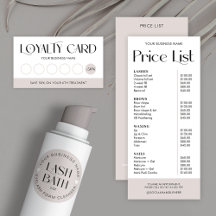 Modern Business Salon Serif Taupe Beige White