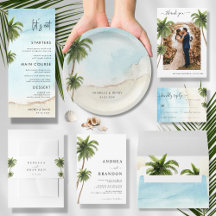 Palm Tree Tropical Destination Wedding Suite