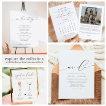 ASHER Elegant Modern Minimalist Script Wedding