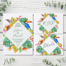 Colorful Tropical Paradise Wreath Collection 