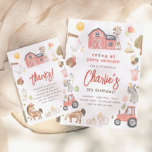 Farm Animals Birthday Party