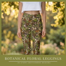 Botanical Floral Leggings