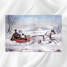 The Road Winter - Currier & Ives Reproductions