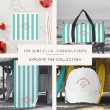 The Surf Club Turquoise Cabana Stripe
